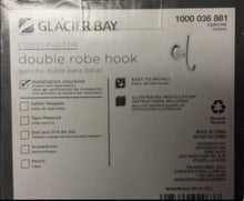 Load image into Gallery viewer, Glacier Bay Constructor Double Robe Hook in Chrome