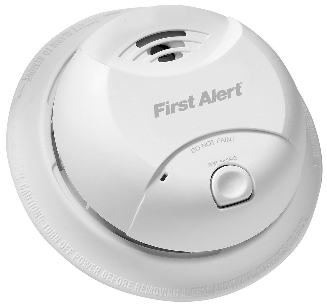 First Alert 0827b White 10 Year Ionization Smoke Alarm