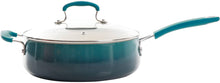 Load image into Gallery viewer, The Pioneer Woman Classic Belly 10-Piece Cookware Set, OCEAN TEAL