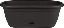 Load image into Gallery viewer, Bloem LWB1800 Lucca Self Watering Window Box Planter, 18-Inch, Black