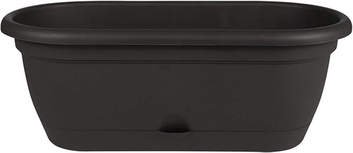 Bloem LWB1800 Lucca Self Watering Window Box Planter, 18-Inch, Black