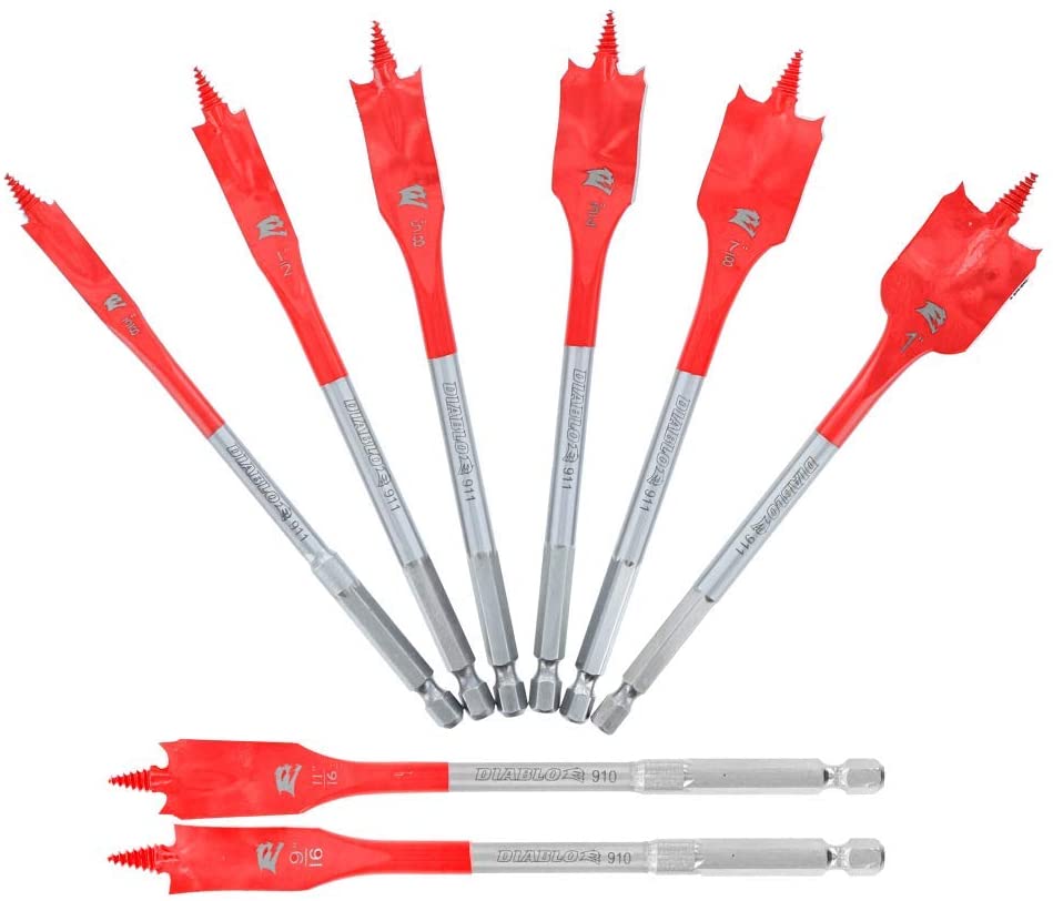 Diablo 6+2 pc SPEEDemon Spade Bit Set (6+2-Piece)