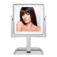 Load image into Gallery viewer, Conair Double Sided Cordless Rechargeable LED Lighted Makeup Mirror, Polished Chrome Finish