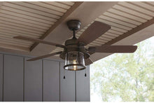 Load image into Gallery viewer, Shanahan 52 in. Bronze LED Ceiling Fan with Light Kit Works Google Assistant and Alexa