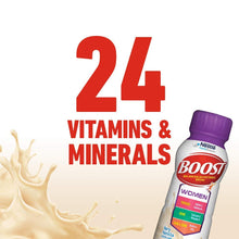 Load image into Gallery viewer, BOOST Women Balanced Nutritional Drink, Very Vanilla, 8 Ounce Bottle (Pack of 6) (Packaging May Vary)