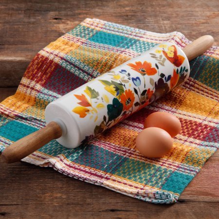 Fall Flowers Rolling Pin