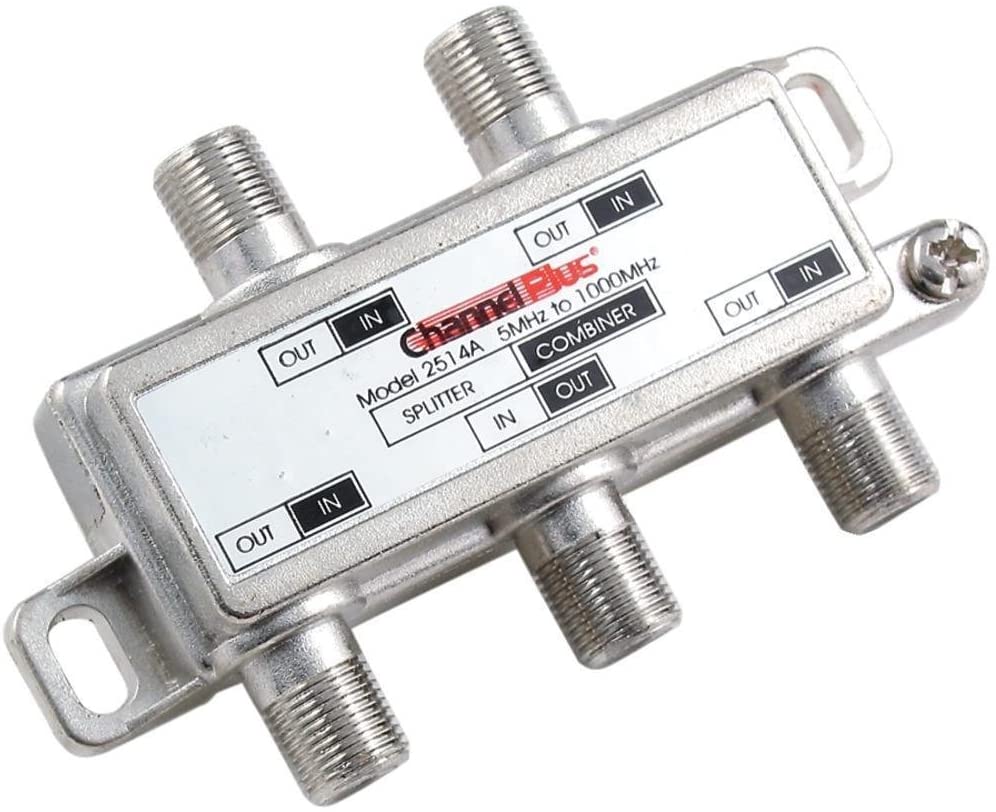 Channel Plus Channelplus(r) 2514 Dc/ir Passing Splitter/combiner (4 Way) 3.60in. x 2.50in. x 0.90in.