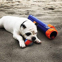 Load image into Gallery viewer, Nerf Dog Large Size Tennis Ball Blaster Gift Set with 4 Balls, Great for Fetch, Hands-Free Reload, Launches up to 50 ft, Single Unit, Includes 4 Nerf Balls