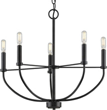 Load image into Gallery viewer, Progress Lighting P400202-031 Leyden Chandeliers, Black