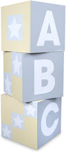 Load image into Gallery viewer, Melissa &amp; Doug Set of 3 Jumbo Wooden ABC-123 Alphabet and Number Toy Blocks Nursery Playroom Decor