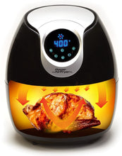 Load image into Gallery viewer, Power Air Fryer XL 3.4 QT Black - Turbo Cyclonic Airfryer With Rapid Air Technology For Less or No Oil. Include Recipes Book