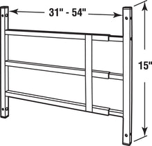 Load image into Gallery viewer, Defender Security S 4756 FIXED Window Guard, 31 in. - 54 in. x 15-1/4 in., Steel, White, 3-Bar, NON-EGRESS