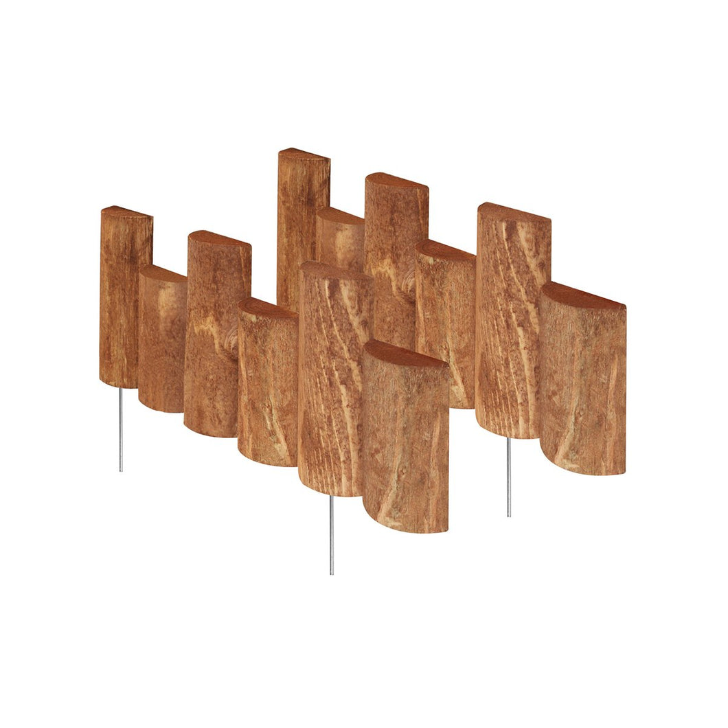 Greenes Fence 18 in. Half Log Edging (2 Pack)