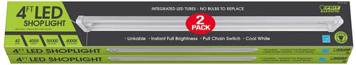 Feit 4' Linkable LED Shop Light 2-pack