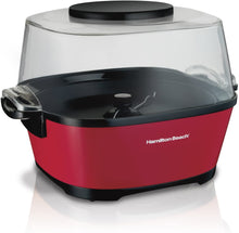 Load image into Gallery viewer, Hamilton Beach Electric Hot Oil Popcorn Popper, Healthy Snack Maker, 24 Cups, Red (73302)