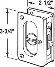 Load image into Gallery viewer, Prime-Line Products N 7365 Pocket Door Privacy Lock with Pull, 3-3/4-Inch