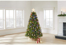 Load image into Gallery viewer, Home Accents Holiday 6.5 ft Wesley Long Needle Pine LED Pre-Lit Artificial Christmas Tree with 300 SureBright Color Changing Lights