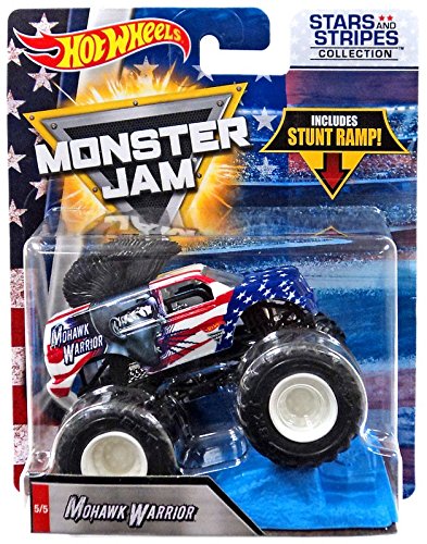 Hot Wheels Monster Jam 2018 Stars and Stripes Mohawk Warrior 1:64 Scale