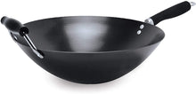 Load image into Gallery viewer, Ecolution Non-Stick Carbon Steel Wok with Soft Touch Riveted Handles