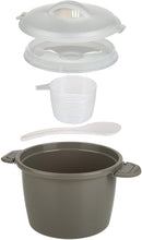 Load image into Gallery viewer, Progressive International Set Microwave Rice Cooker, 4 Piece, Gray