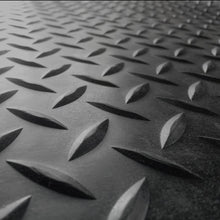 Load image into Gallery viewer, Rubber-Cal "Diamond Plate Rubber Flooring Rolls, 3mm x 4ft Wide Rolls
