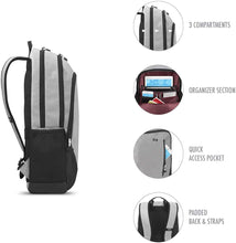 Load image into Gallery viewer, SOLO New York Varsity Region Laptop Backpack for women and men. Fits 15.6-Inch laptop and notebook perfect for business, travel, school and college