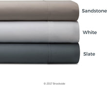Load image into Gallery viewer, Brookside - Cotton Blend Sheet Set - Wrinkle Resistant - Rich Cotton Look and Feel - Easy Care Fabric - Deep Pocket Design - Split Queen - Sandstone