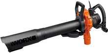 Load image into Gallery viewer, WORX WG518 12 Amp 2-Speed Leaf Blower, Mulcher &amp; Vacuum, 10" x 11" x 40", Orange and Black