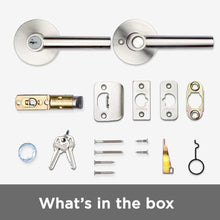Load image into Gallery viewer, Kwikset 91560-003 Milan Round Keyed Entry Lever Featuring SmartKey in Polished Chrome