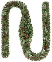 Load image into Gallery viewer, Home Accents Holiday 17 ft. Woodmoore Unlit Artificial Christmas Garland