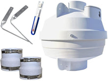 Load image into Gallery viewer, Suncourt Radon Fan Mitigation Kit, Centrax Inline Centrifugal Fan, Indoor and Outdoor Installation