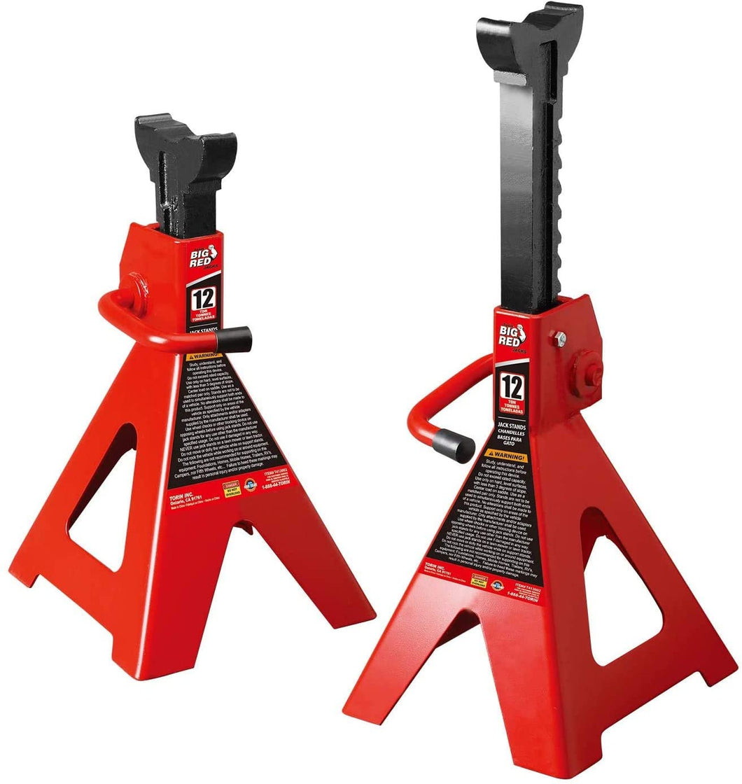 BIG RED Torin Steel Jack Stand Capacity, Red, Single Jack