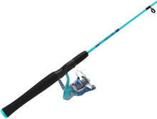 Load image into Gallery viewer, Zebco Splash Spinning Reel and Fishing Rod Combo, 6-Foot 2-Piece Fishing Pole, Size 20 Reel, Changeable Right- or Left-Hand Retrieve, Pre-Spooled with 8-Pound Zebco Line, Blue