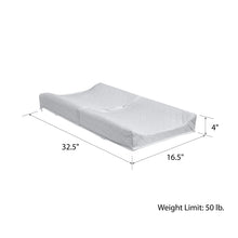 Load image into Gallery viewer, Safety 1st 3703096 Water Resistant Contour Baby Changing Pad with Non-Skid Bottom and Safety Strap, White