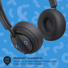 Load image into Gallery viewer, Out There, Active Noise Cancelling On-Ear Bluetooth Headphones | 17 Hour Playtime, 50 ft. Range, Hands-Free Calling, Sweat and Rain Resistant IPX4 Rated | JAM Audio Black