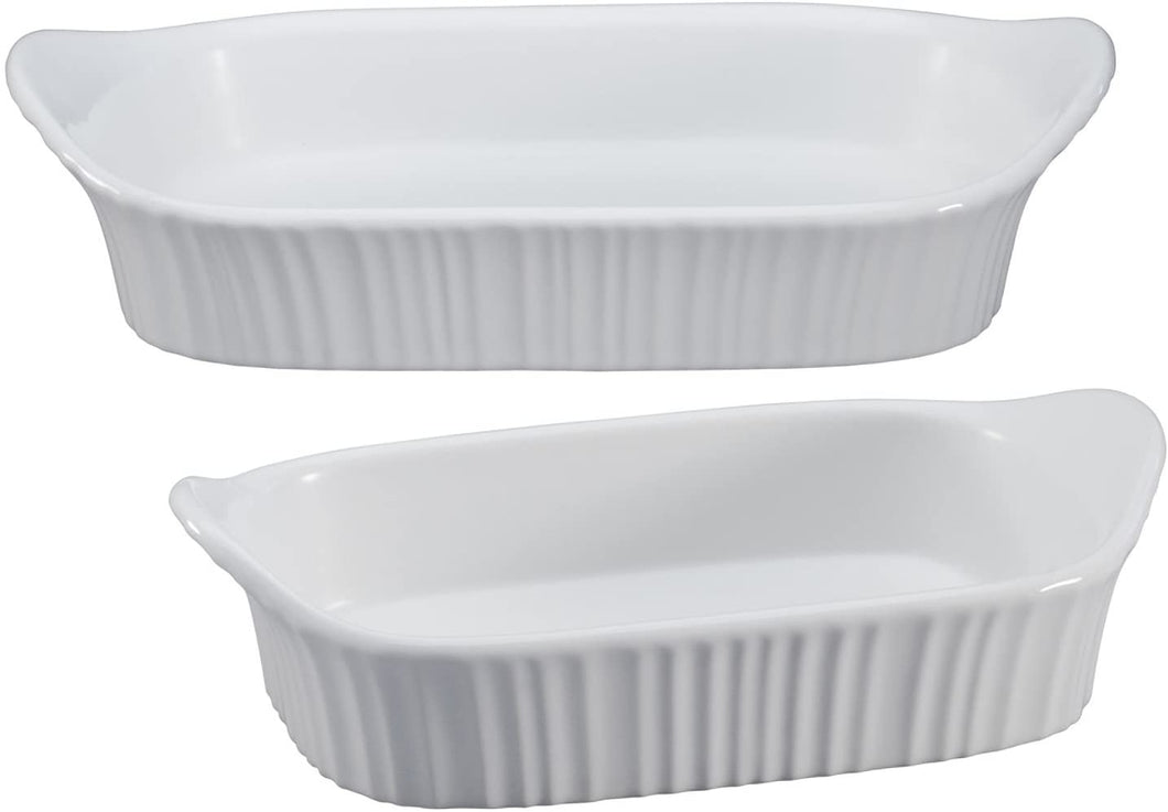 1115855 CorningWare French White III 2 piece Set -