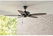 Load image into Gallery viewer, North Pond 52 in. Indoor/Outdoor Matte Black Ceiling Fan Works with Google Assistant and Alexa