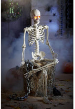 Load image into Gallery viewer, 5 ft. Poseable Skeleton with LED Illumination