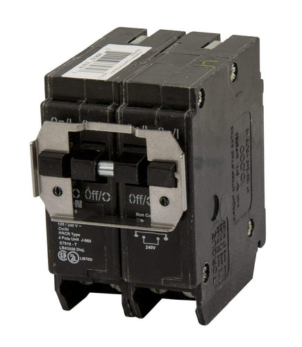 Eaton BQC220220 Plug-On Mount Type BQC Quadplex Circuit Breaker 4-Pole (2) 20 Amp 120/240 Volt