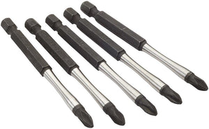 MILWAUKEE ELECTRIC TOOL 48-32-4564 Shockwave 3-1/2" Power Bit Phillips #2 5 Pack
