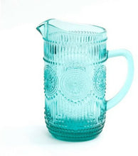 Load image into Gallery viewer, The Pioneer Woman Adeline 1.59-Liter Glass Pitcher Turquoise