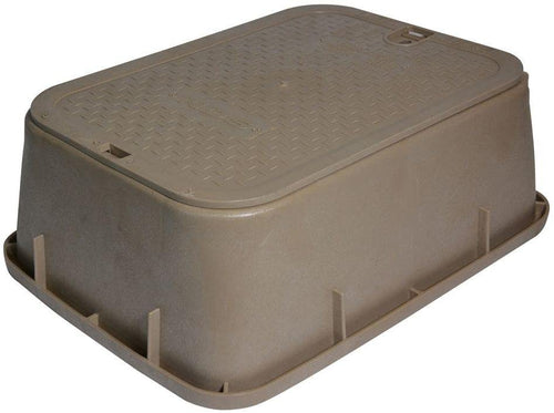 14 in. x 19 in. x 6 in. Standard Tapered Valve Box and Cover in Sand