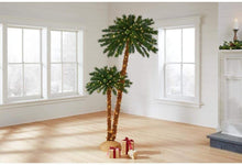 Load image into Gallery viewer, Home Accents Holiday 6 ft LED Artificial Palm Tree 2pk with 350 Warm White Lights