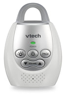 Load image into Gallery viewer, VTech DM221-2 Audio Baby Monitor with up to 1,000 ft of Range, Vibrating Sound-Alert, Talk Back Intercom, Night Light Loop &amp; Two Parent Units, White