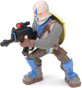 Fortnite Battle Royale Collection Mega Fort Display Set & 2 Exclusive Figures: Blue Squire & Tricera Ops, Multicolor