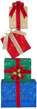 Load image into Gallery viewer, Home Accents Holiday 4.5 ft Yuletide Lane LED Stacked Gift Box Set