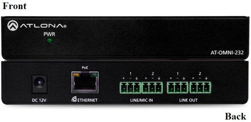 Atlona AT-OMNI-232 OmniStream Dual-Channel Dante Networked Audio Interface