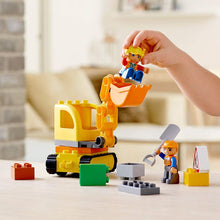 Load image into Gallery viewer, LEGO DUPLO Town Truck &amp; Tracked Excavator 10812 Dump Truck and Excavator Kids Construction Toy with DUPLO Construction Worker Figures