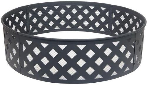 Hampton Bay 30 in. Steel Fire Ring with Lattice Pattern