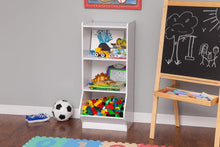 Load image into Gallery viewer, IRIS USA KSB-3WHT 3-Tier Storage Organizer Shelf with Foot board, 3 Shelves, White